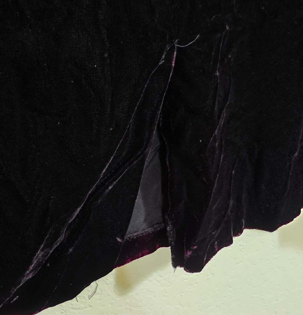 Vintage Jessica Howard dress 80's Womens 10 cocktail Puff Sleeve Velvet Sheath - Picture 7 of 16